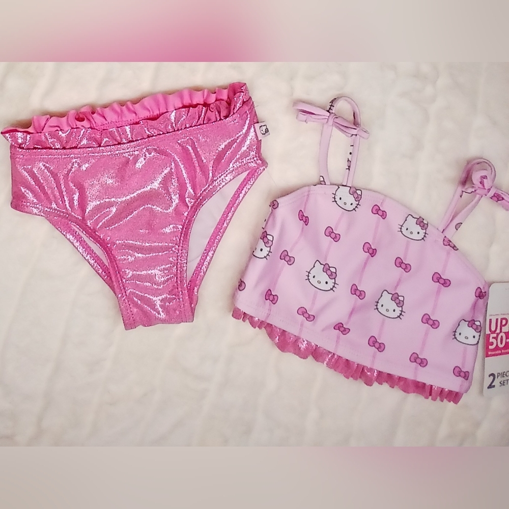 Hello Kitty 2-Piece Swimsuit Set | Size 18M | UPF 50 - NWT